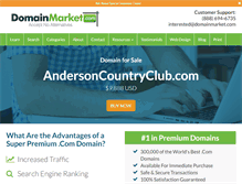 Tablet Screenshot of andersoncountryclub.com